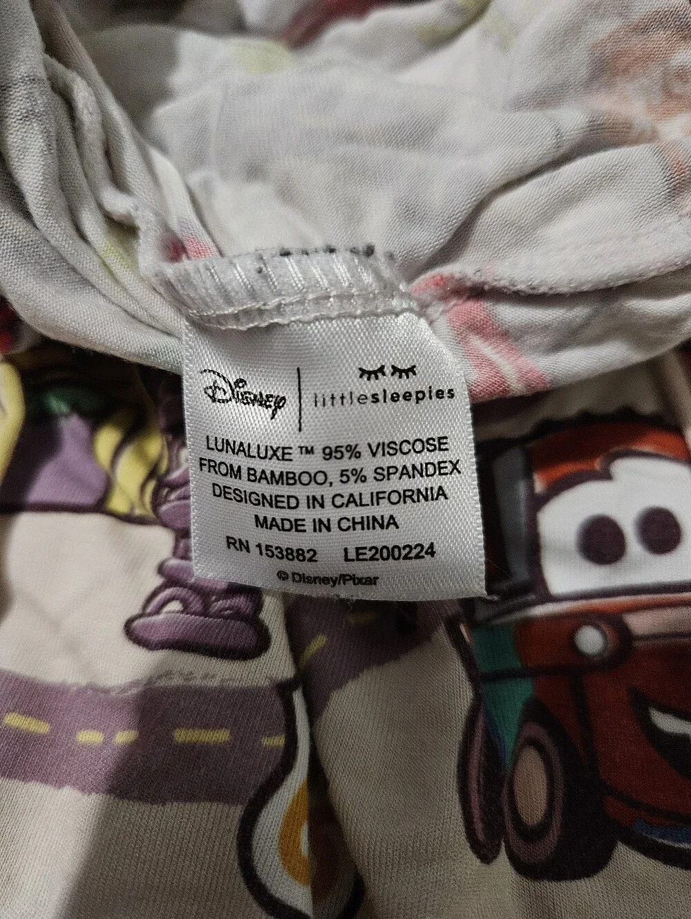 Little Sleepies Disney Pixar Cars Radiator Springs Crib Toddler Fitted Sheet